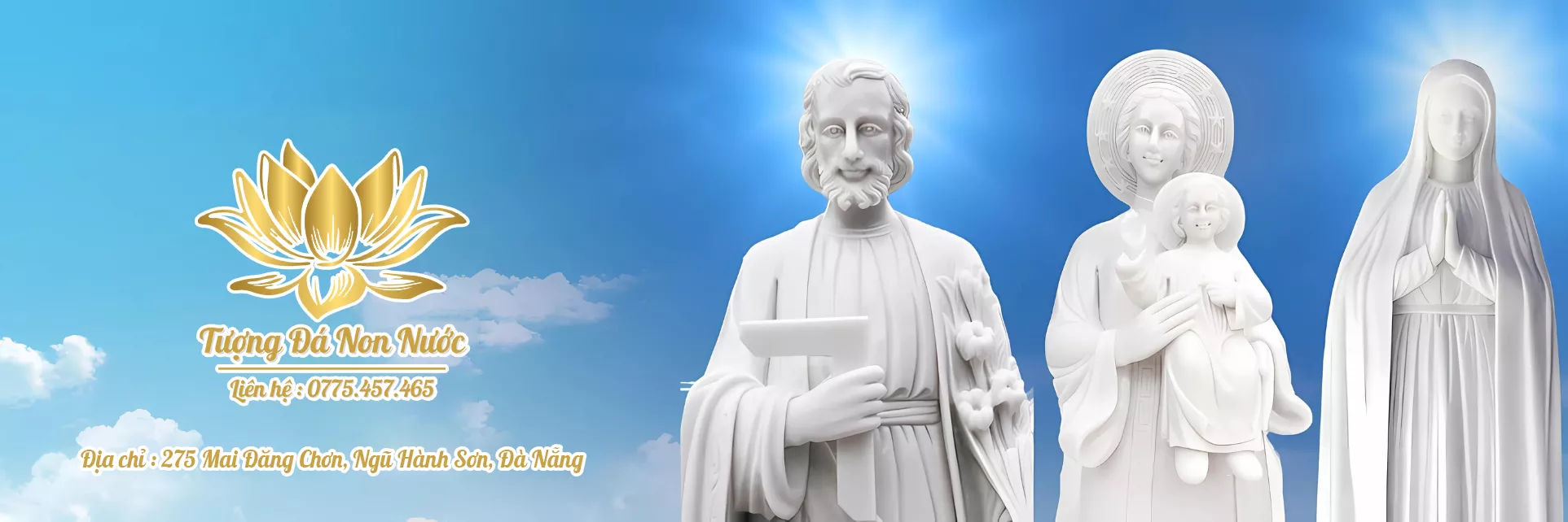 Banner tượng đá non nước